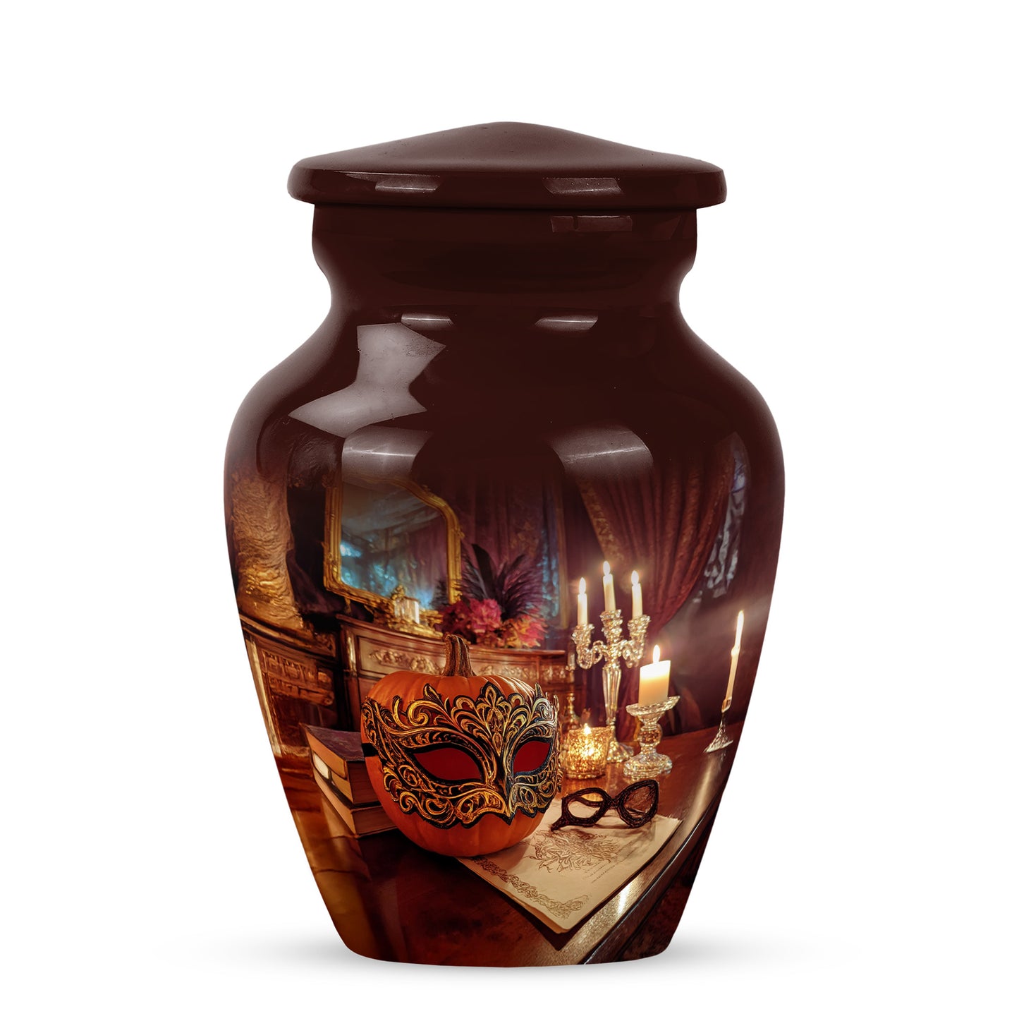 Sublime Halloween Cremation Urns for Human Ashes - Red 10-inch - Yatskia