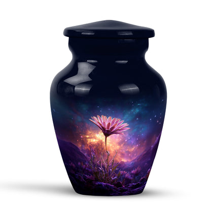 Remarkable Daisy Memorial Cremation Urns - Blue 10-inch, 200 cu in - Yatskia
