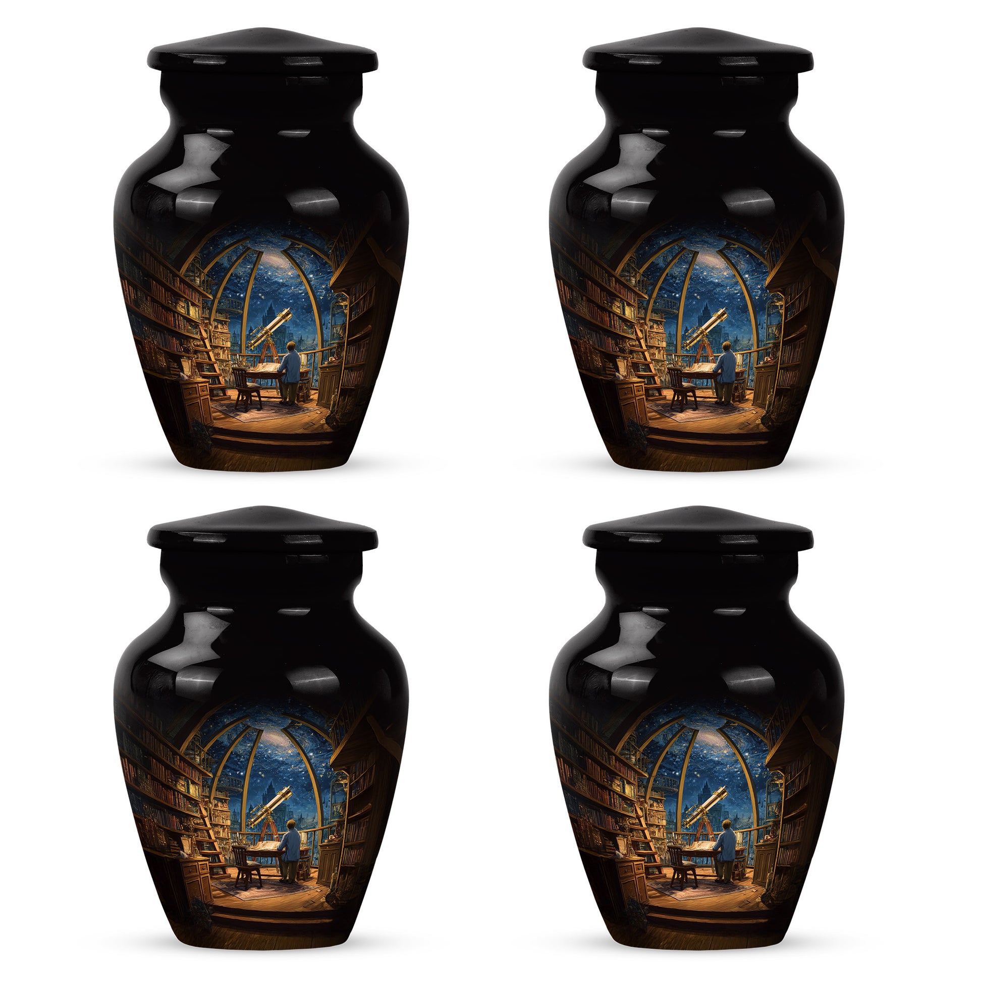 Sky Blue Angel Cremation Urn close-up of engraving and surface detail - timeless angel motif etched into premium metal - 10 inch aluminum urn for cremated remains