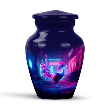 Illustrious Hen Memorial Cremation Urns - Blue 10-inch, 200 cu in - Yatskia