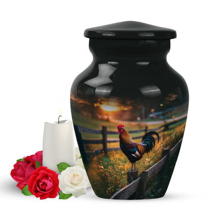 Sublime Hen Cremation Urns for Human Ashes - Black 10-inch - Yatskia
