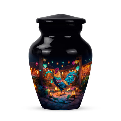 Black Hen Cremation Urns - Enduring Remembrance 10-inch, 200 cu in - Yatskia