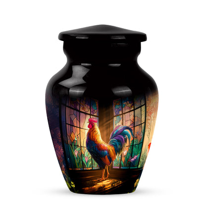 Everlasting Black Hen Legacy Urn for Human Ashes - 10-inch, 200 cu in - Yatskia