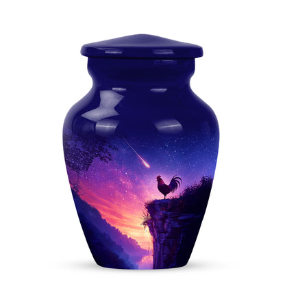 Harmonious Hen Cremation Urns for Human Ashes - Blue 10-inch - Yatskia