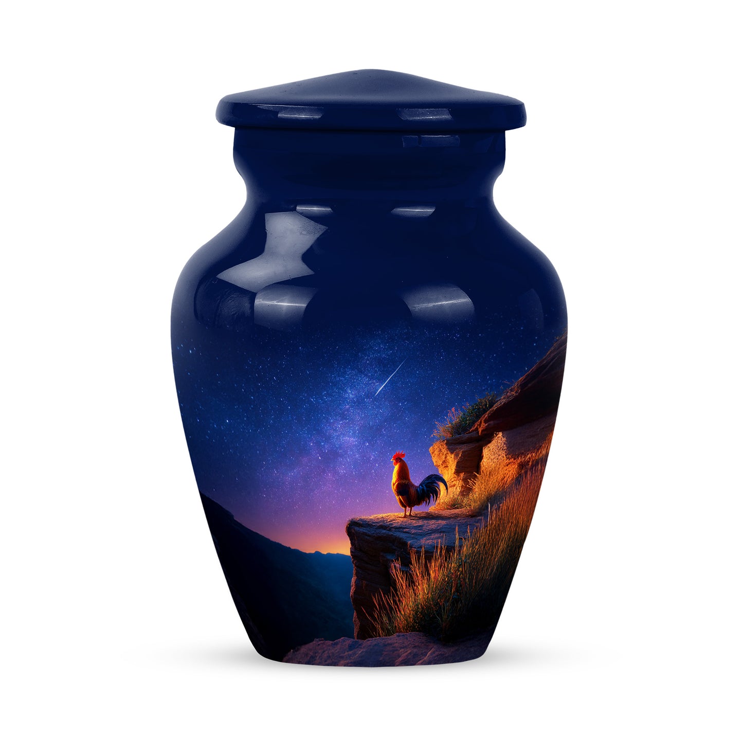 Personalized Blue Hen Cremation Urns for Ashes - Captivating 10-inch - Yatskia