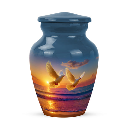 Blue Dove Cremation Urns - Glorious Testament 10-inch, 200 cu in - Yatskia
