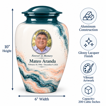 Yatskia Spruce Rivulet urn dimensions and product features guide