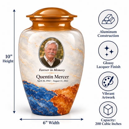 Yatskia Ochre Tectonic urn dimensions and product features guide