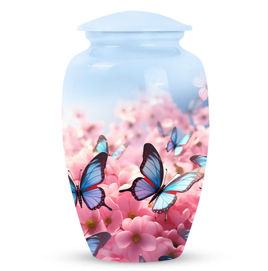 Blue Butterfly Urns For Ashes Size 10inch