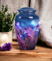 Butterfly On Purple Meadow Urns For Ashes For Adults Size 10inch