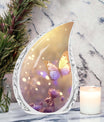 Decorative Morning Butterflies Urn, elegant option for storing human ashes of loved ones like mom and dad