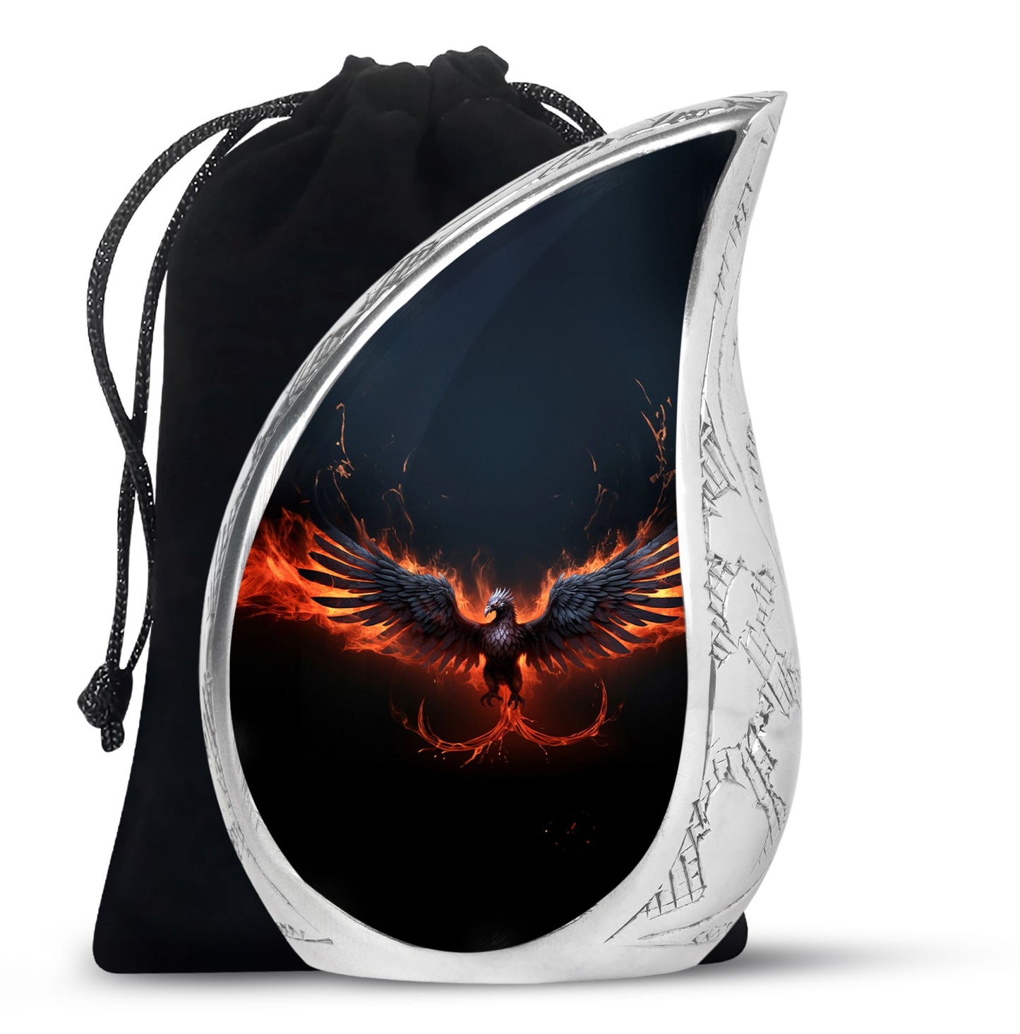 Elegant Phoenix Urn - Funeral Cremation Urns for Adult Human Ashes