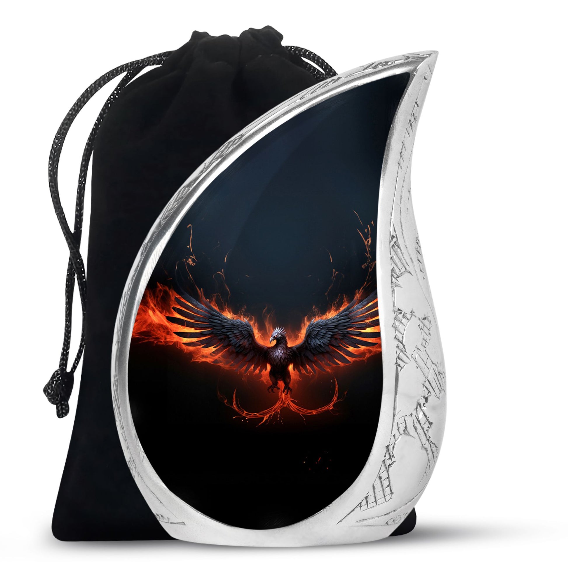 Elegant Phoenix Urn - Funeral Cremation Urns for Adult Human Ashes