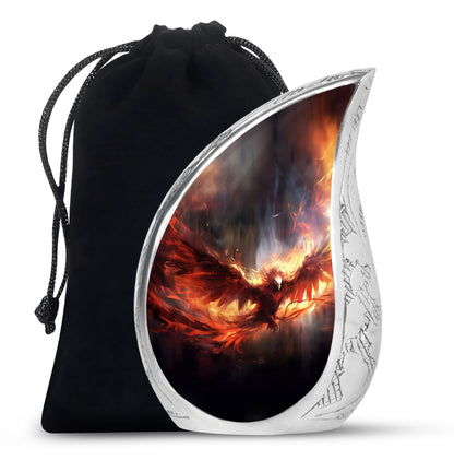 Phoenix Metal Cremation Urn for Human Ashes - Urns For Men