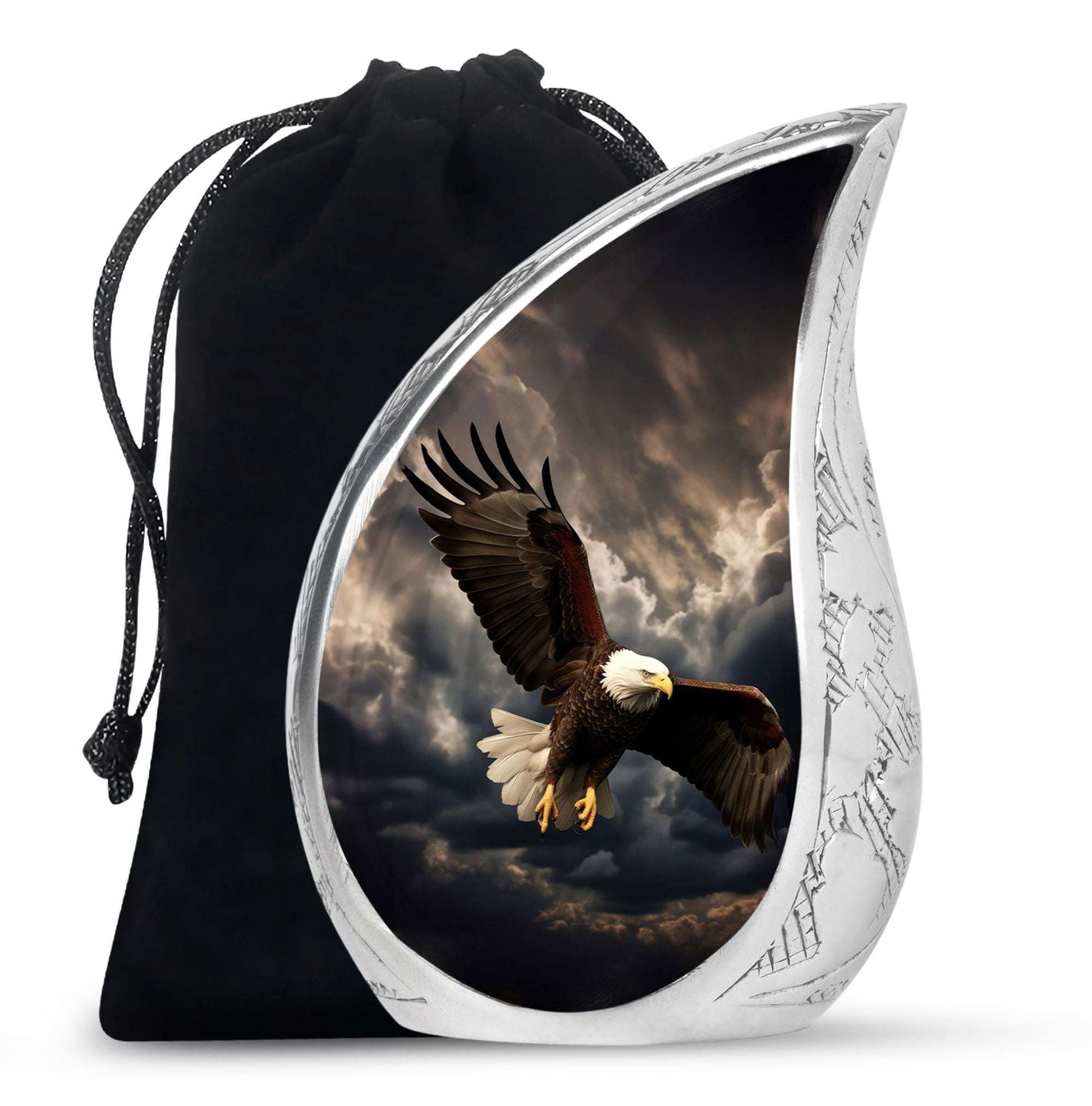 Eagle Cremation Urn for Ashes – Black Eagle Urns For Memorial Service