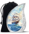 Sailing Ship Urn For Women & Men - Ocean Keepsake Urns For Human Ashes