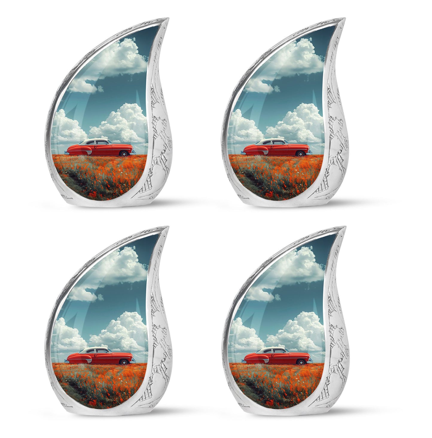  Car Urn 3 Inch Keepsake Pack of 4