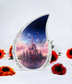 Paradise urn for adult male dad, a large decorative human cremation and funeral urn for men's ashes