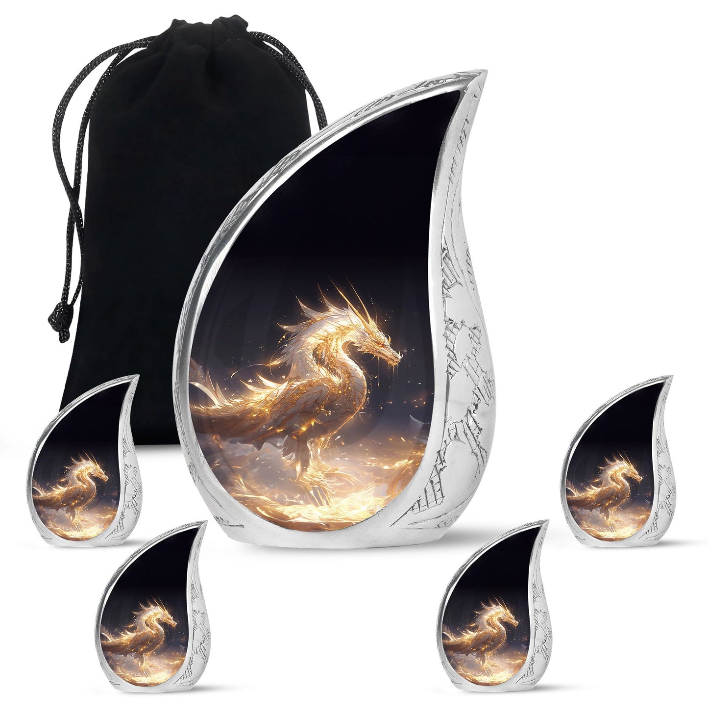  Dragon Urn Large Urn 10 Inch