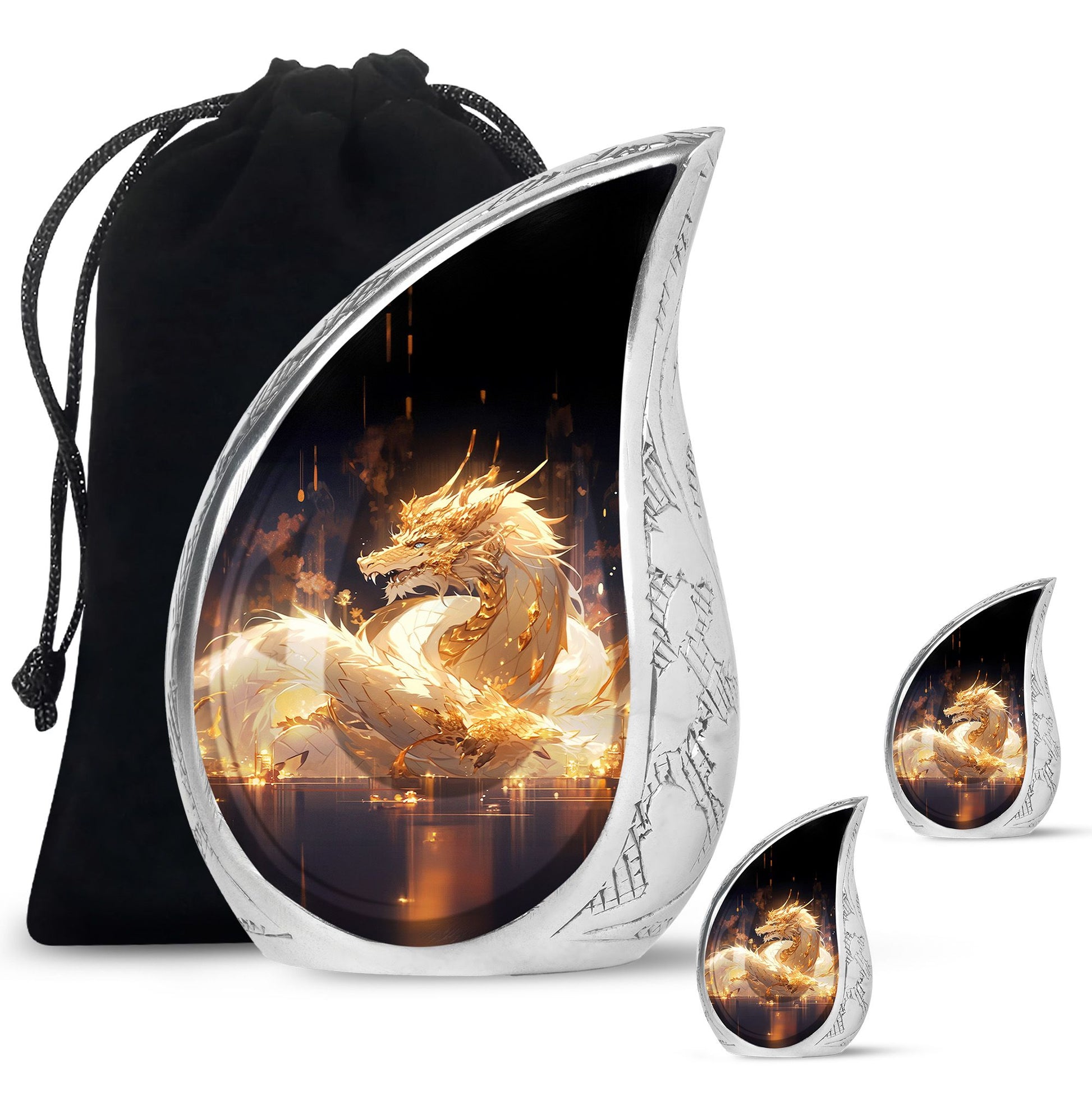  Dragon Urn Large Urn With 4 Keepsake Urn