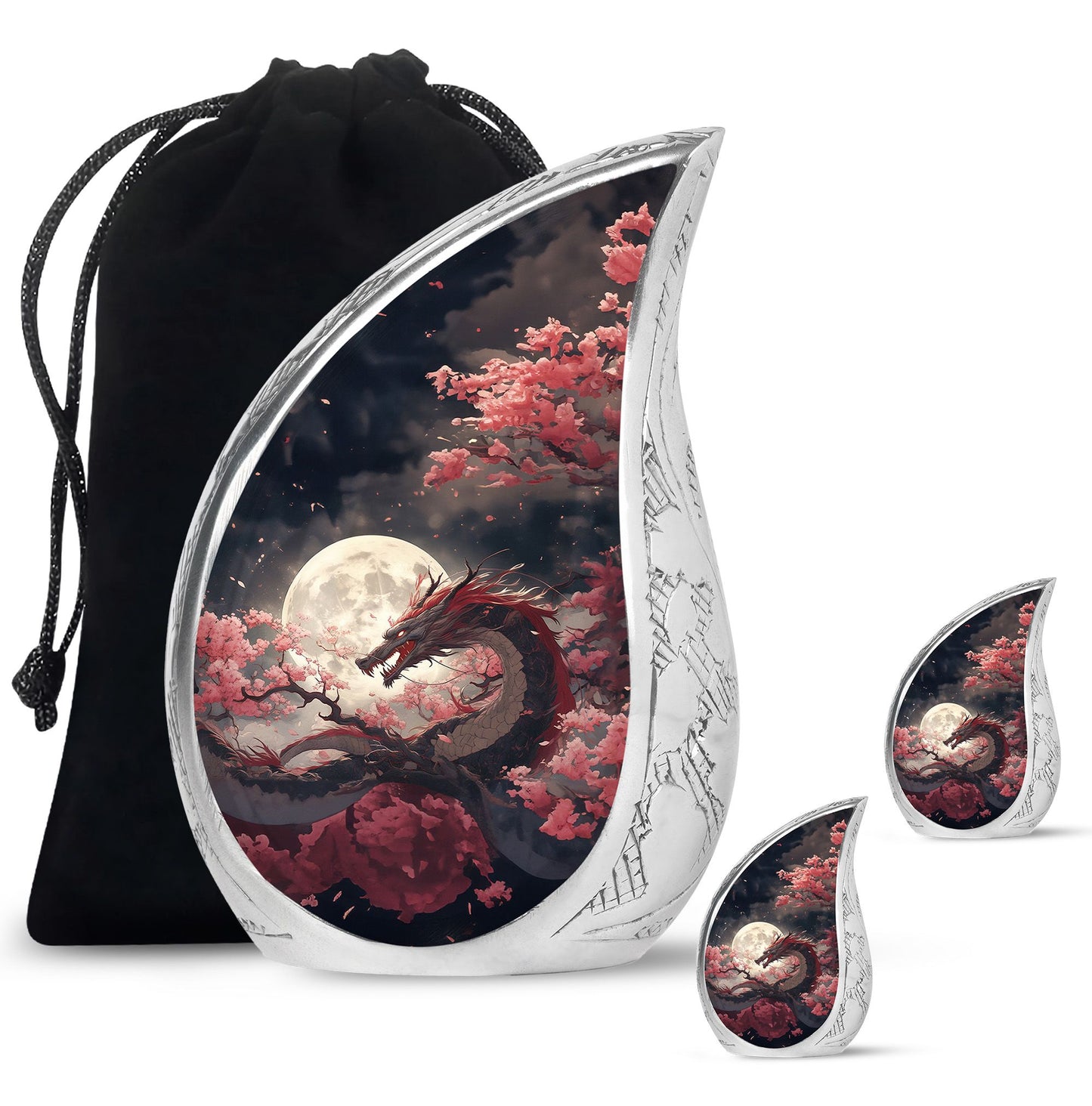  Dragon Urn Large Urn With 4 Keepsake Urn