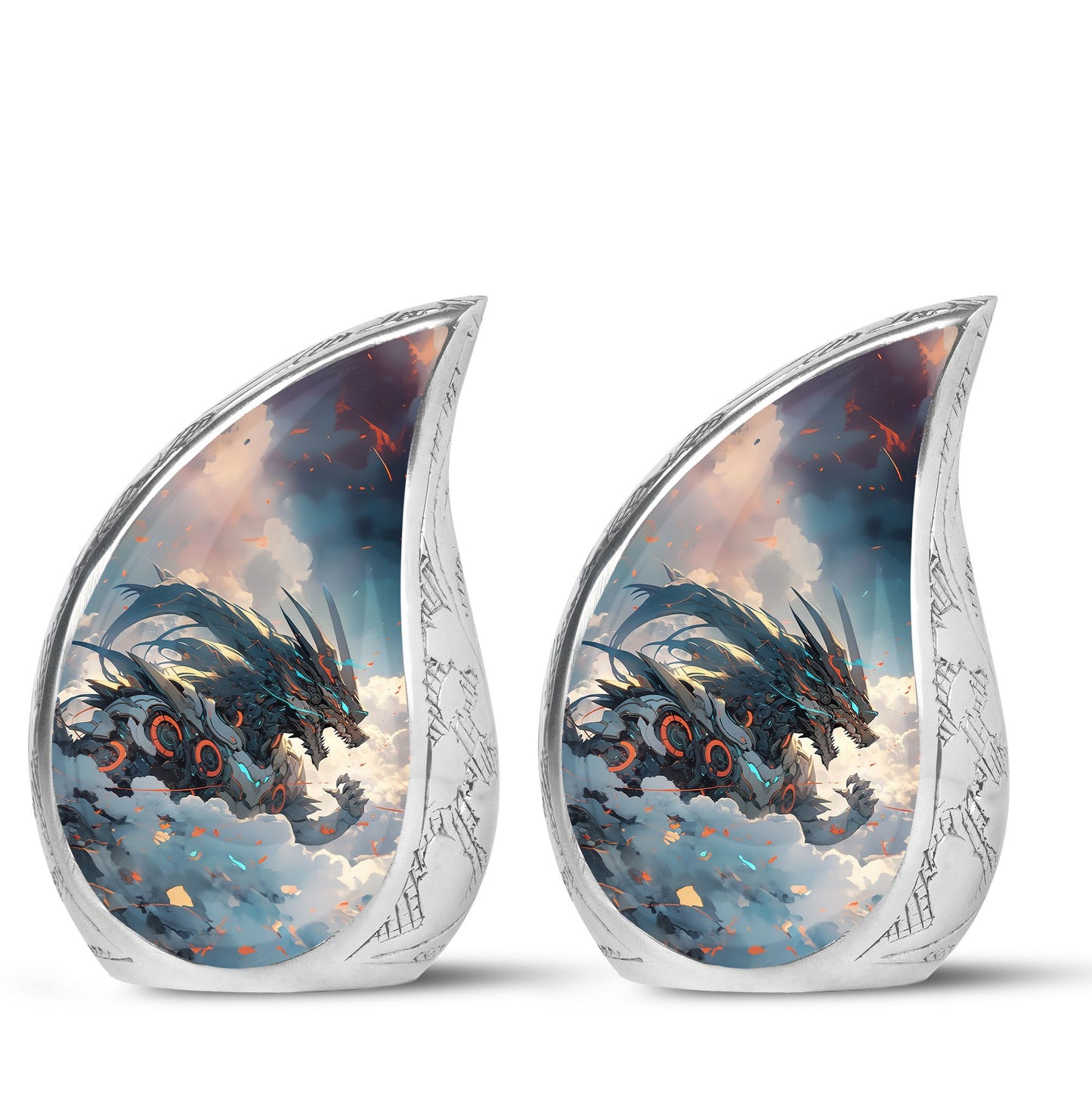  Dragon Urn 3 Inch Keepsake Pack of 4