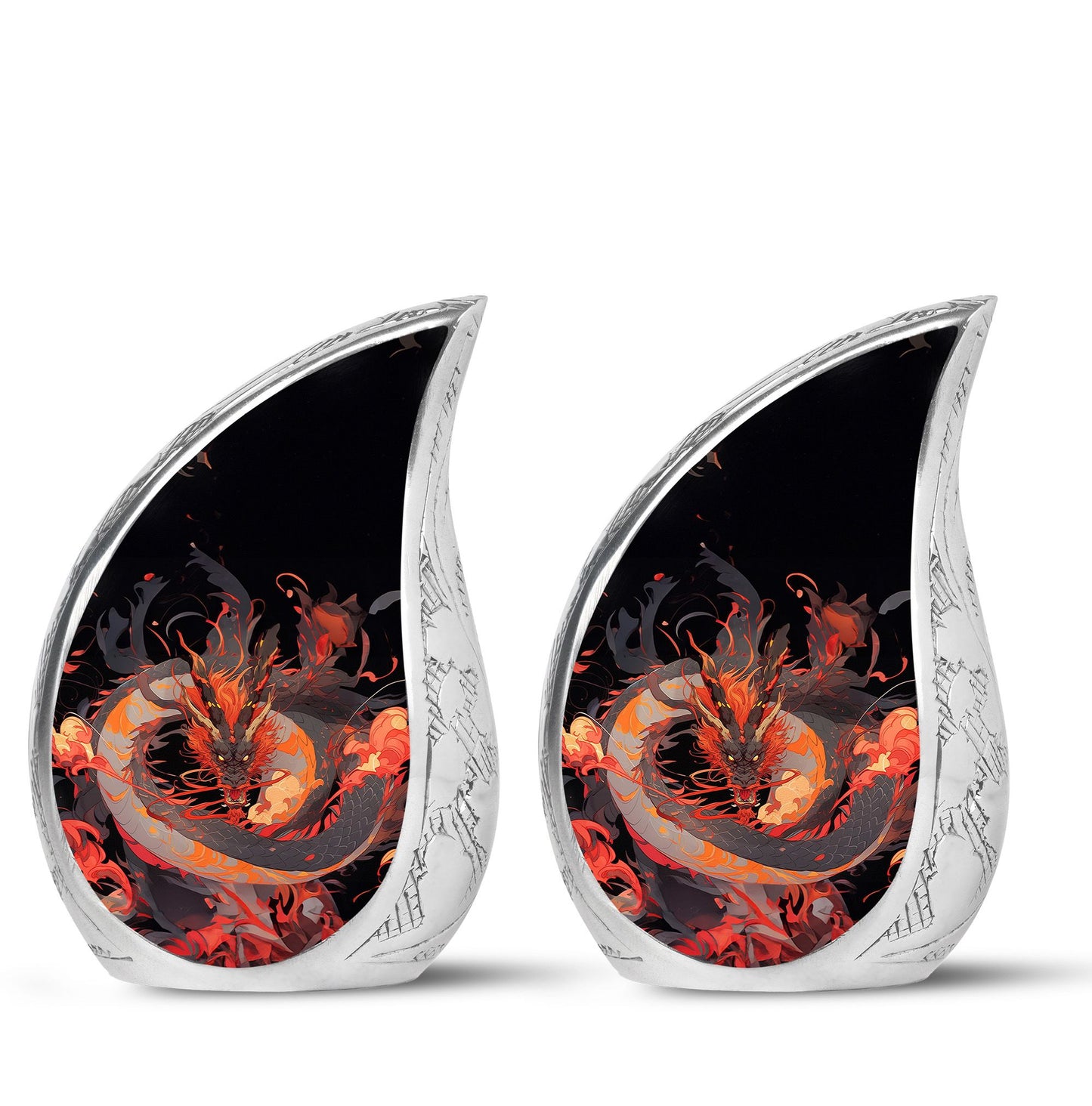  Dragon Urn 3 Inch Keepsake Pack of 4