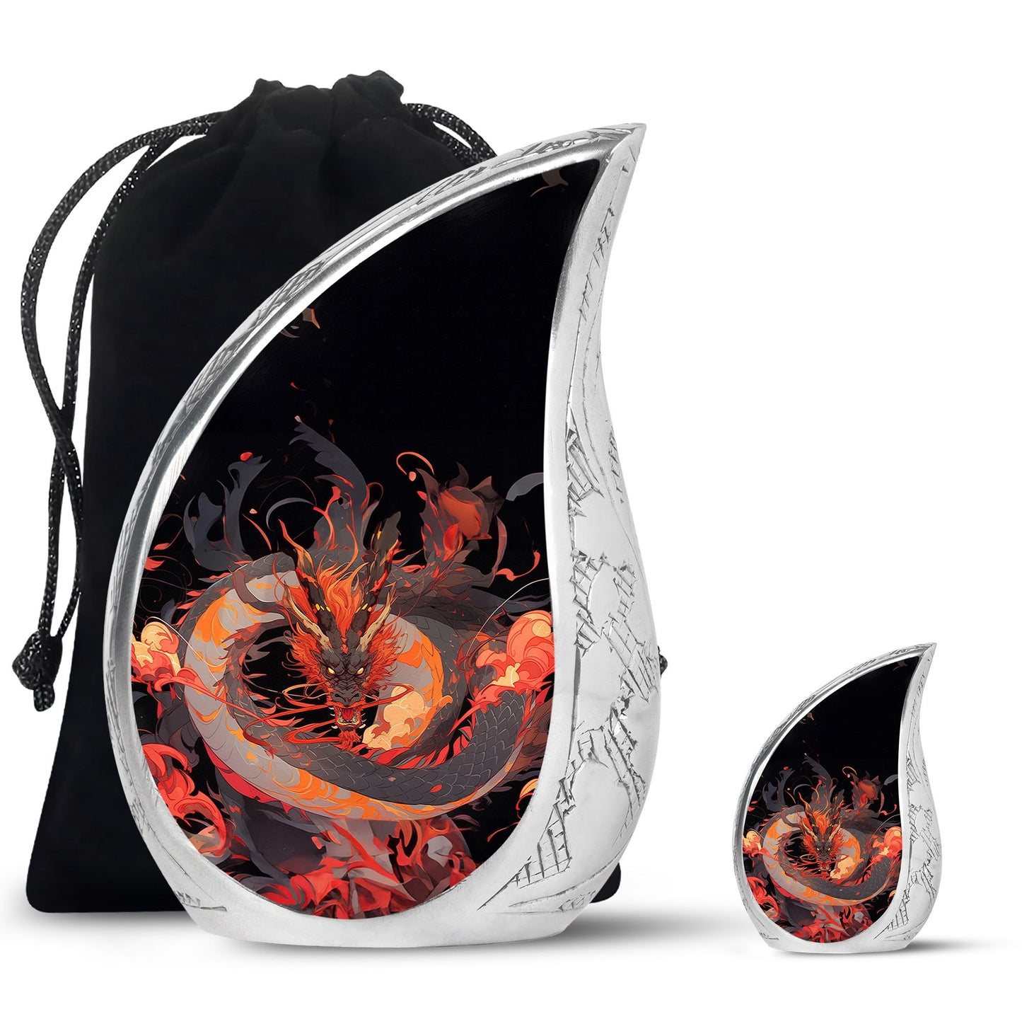  Dragon Urn Large Urn With 2 Keepsake Urn