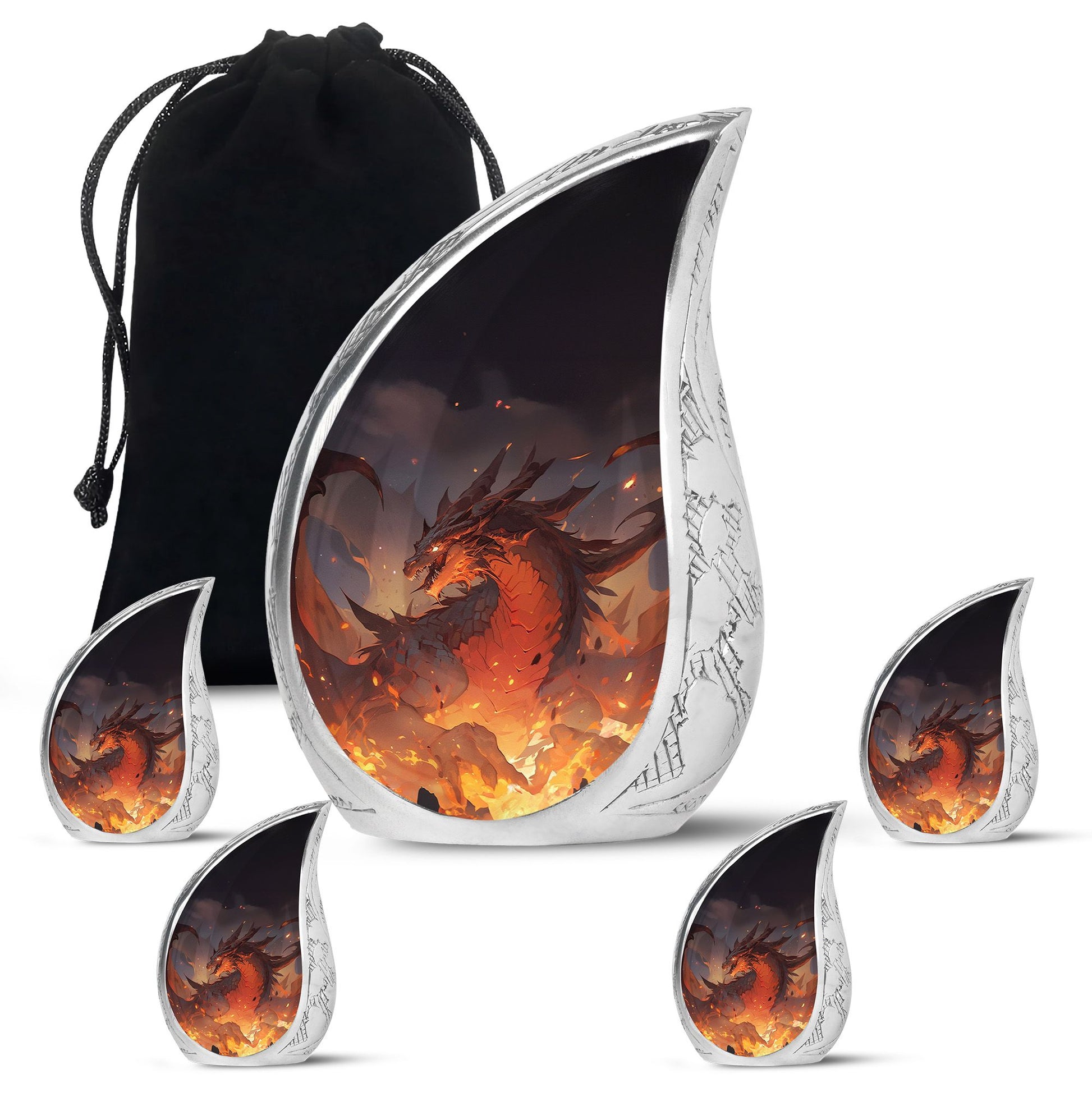  Dragon Urn Large Urn 10 Inch