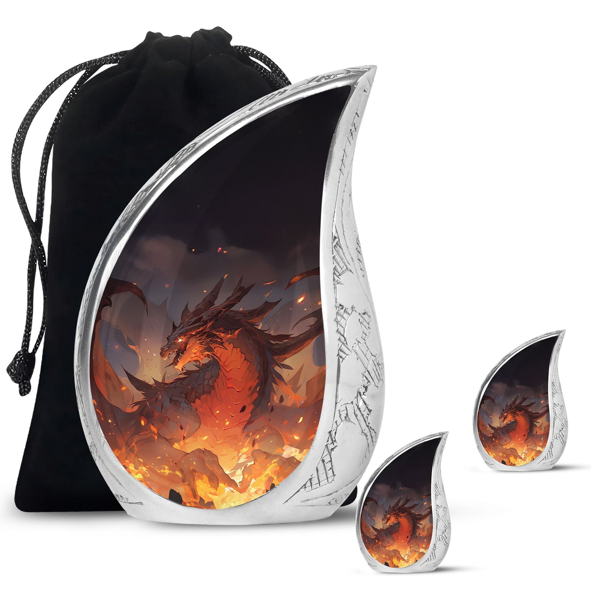  Dragon Urn Large Urn With 4 Keepsake Urn