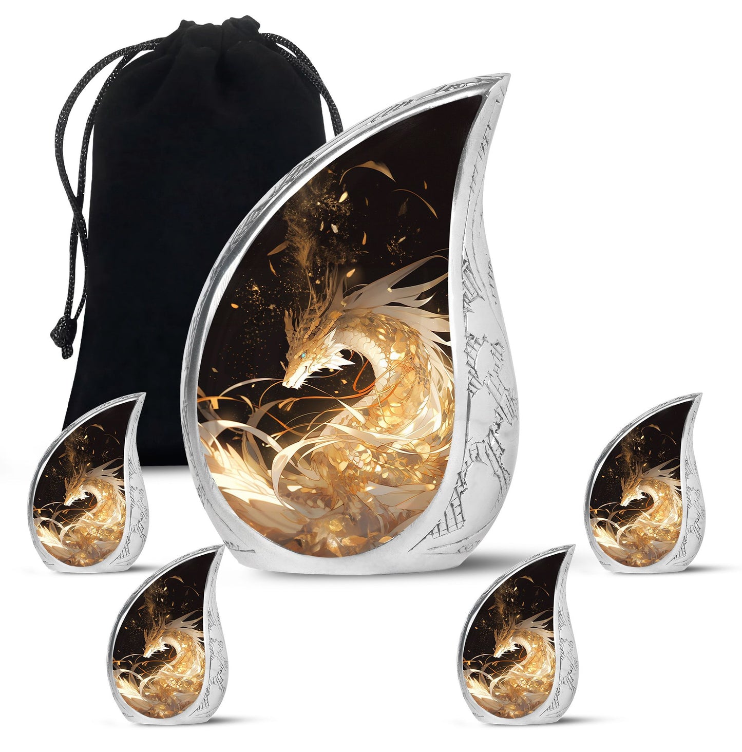  Dragon Urn Large Urn 10 Inch