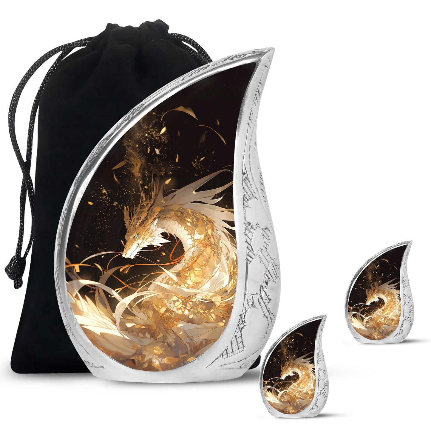  Dragon Urn Large Urn With 4 Keepsake Urn
