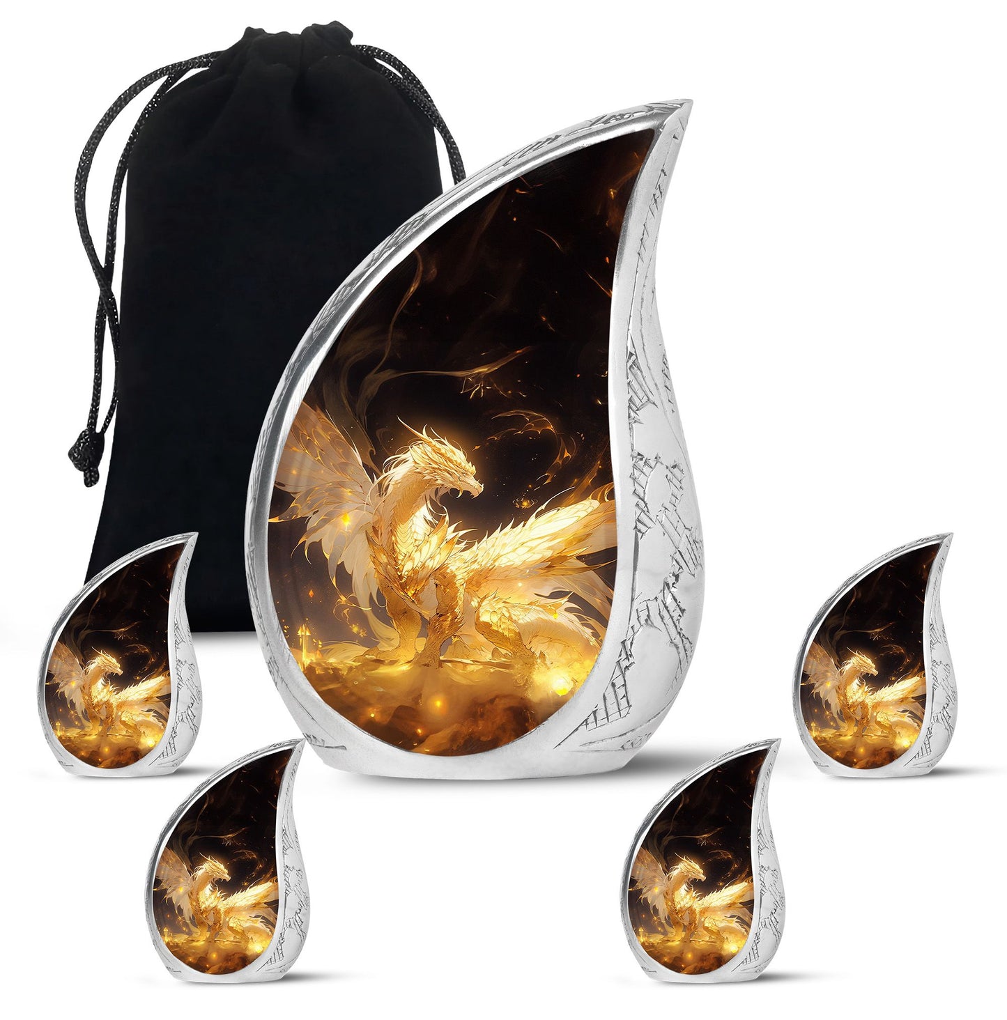 Dragon Urn Large Urn 10 Inch