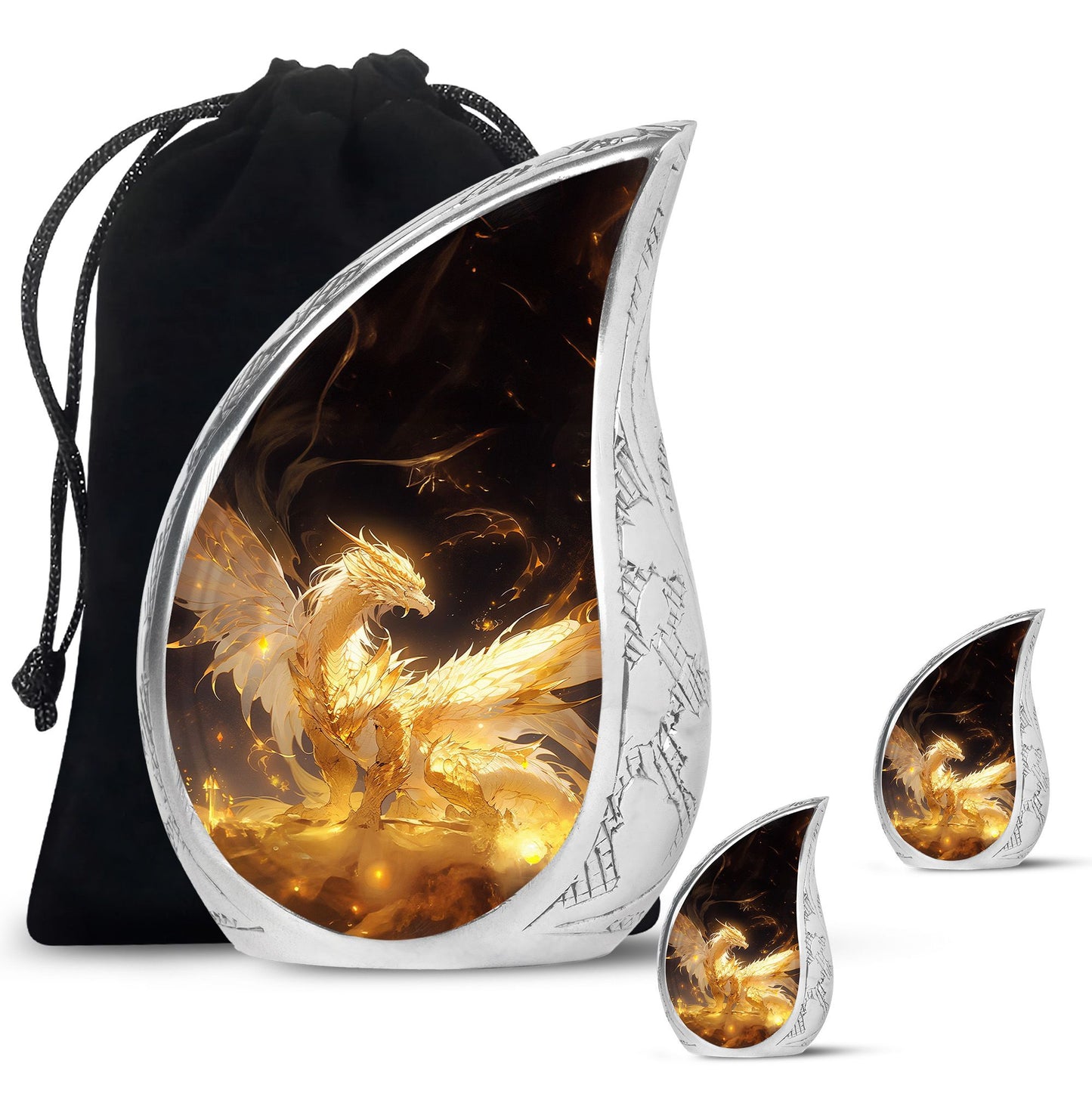  Dragon Urn Large Urn With 4 Keepsake Urn