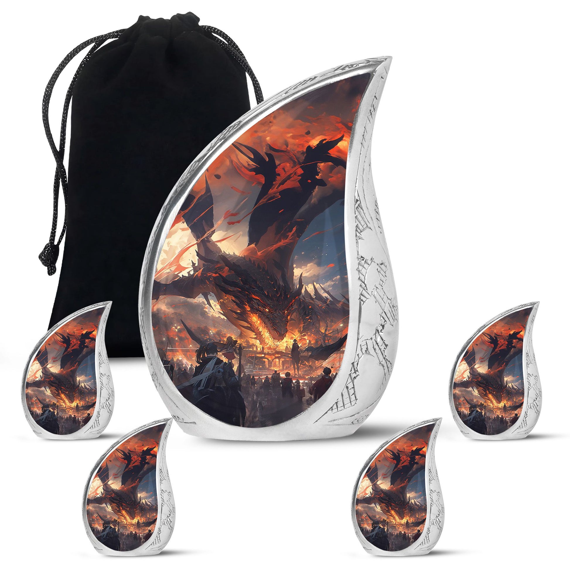 Dragon Cremation Urn for Human Ashes - Adult Urns For Men & Women