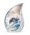 White Dragon Cremation Urn for Human Ashes - Funeral Urns For Ashes