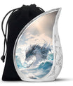 White Dragon Cremation Urn for Human Ashes - Funeral Urns For Ashes