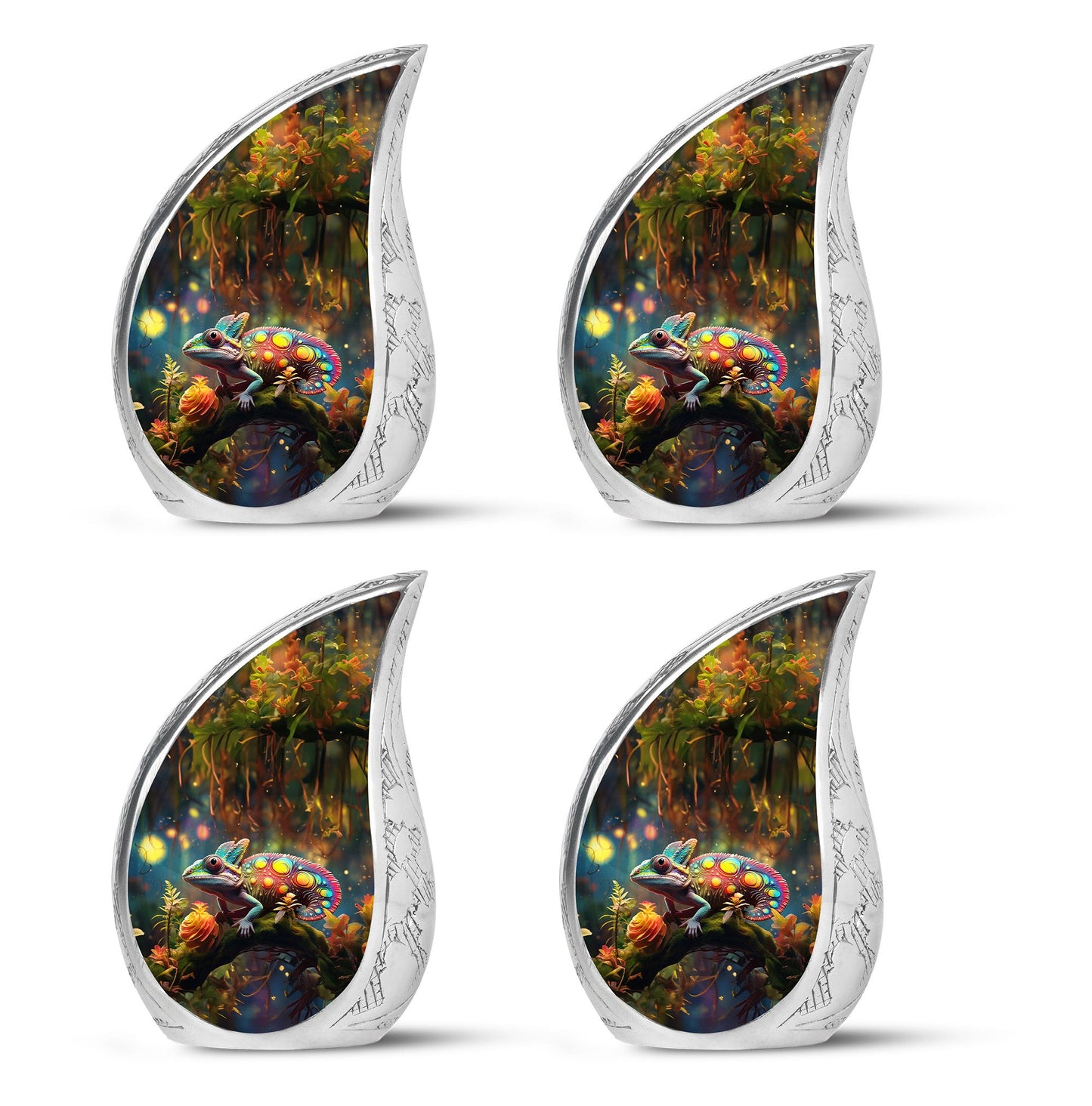Colorful Personalized Beach Cremation Urn for Mom - 10-inch, 200 cu in - Yatskia