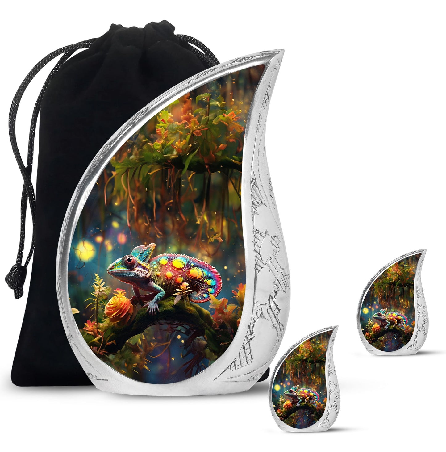 Colorful Personalized Beach Cremation Urn for Mom - 10-inch, 200 cu in - Yatskia