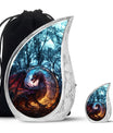 Dark Flame Dragon Cremation Urn for Human Ashes - Funeral Urns For Ashes