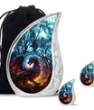 Dark Flame Dragon Cremation Urn for Human Ashes - Funeral Urns For Ashes