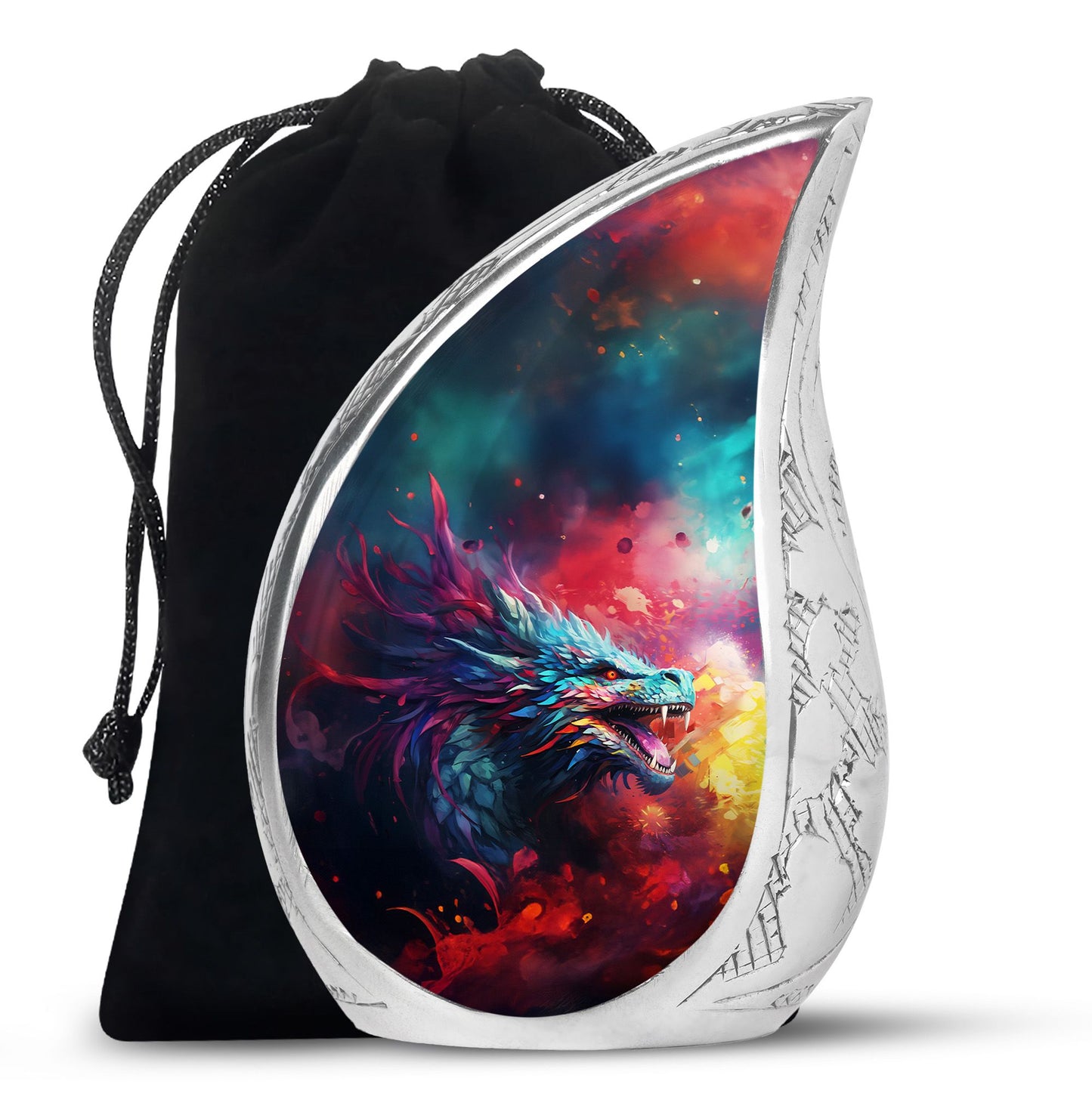 Colorful Dragon Urn - Dragon Urns Funeral Large Cremation Urns For Ashes