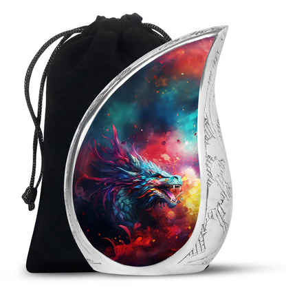 Colorful Dragon Urn - Dragon Urns Funeral Large Cremation Urns For Ashes