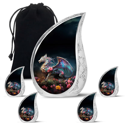 Colorful Dragon Urn For Sale - Dragon Urns Funeral Large Cremation Urns
