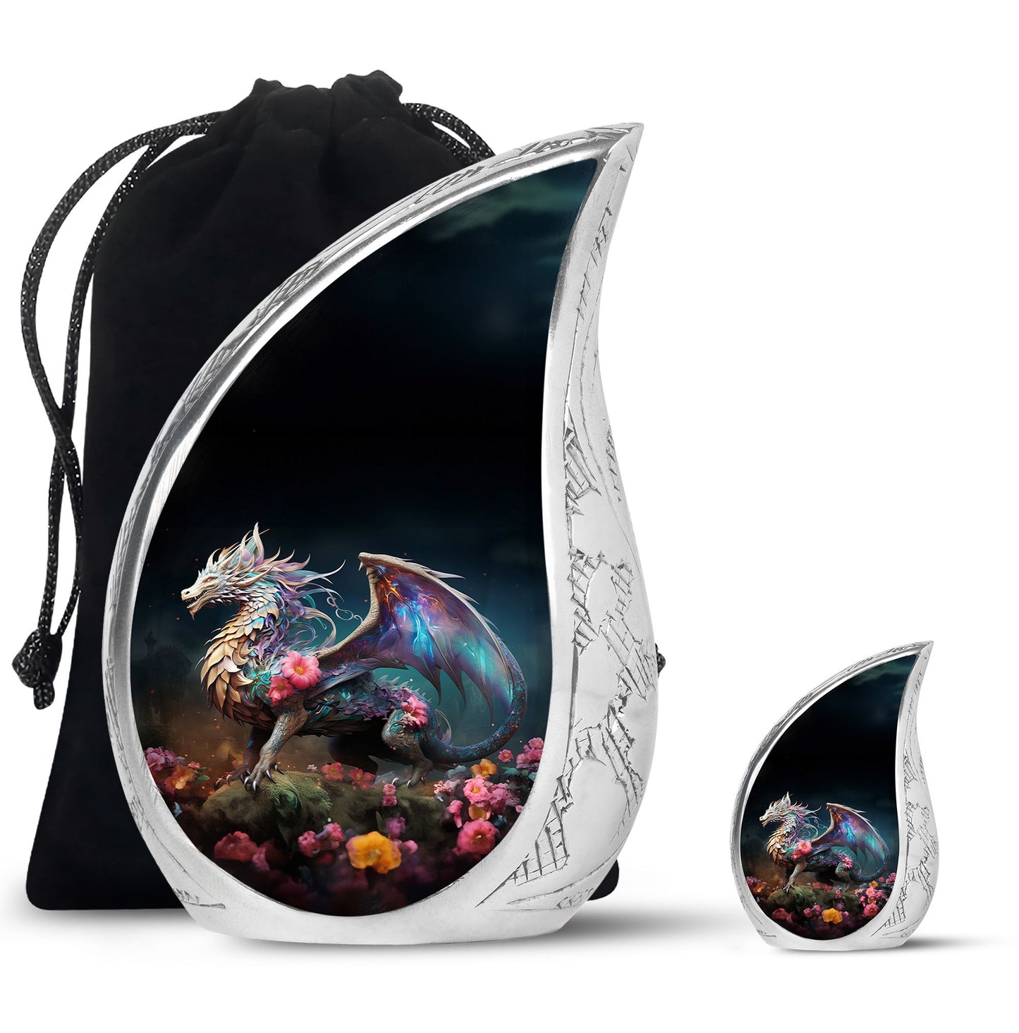 Colorful Dragon Urn For Sale - Dragon Urns Funeral Large Cremation Urns
