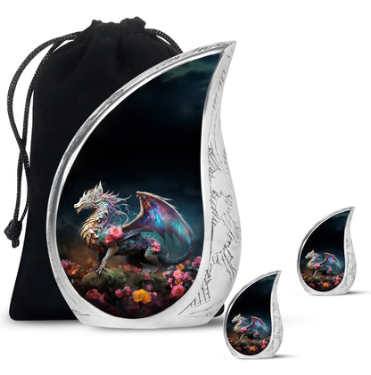 Colorful Dragon Urn For Sale - Dragon Urns Funeral Large Cremation Urns