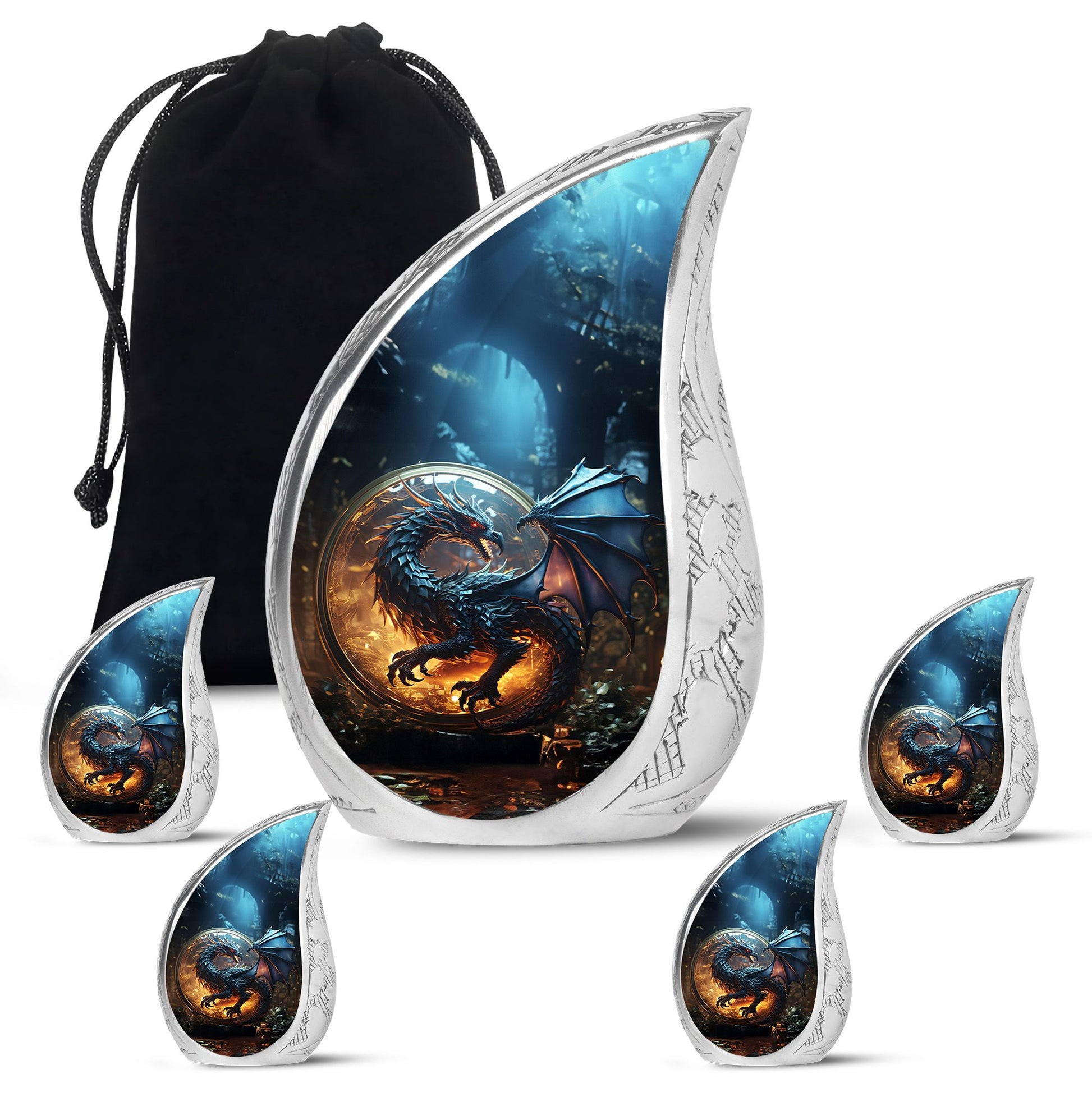 Dragon Memorial Urn - Dragon Urns Funeral Large Cremation Urns