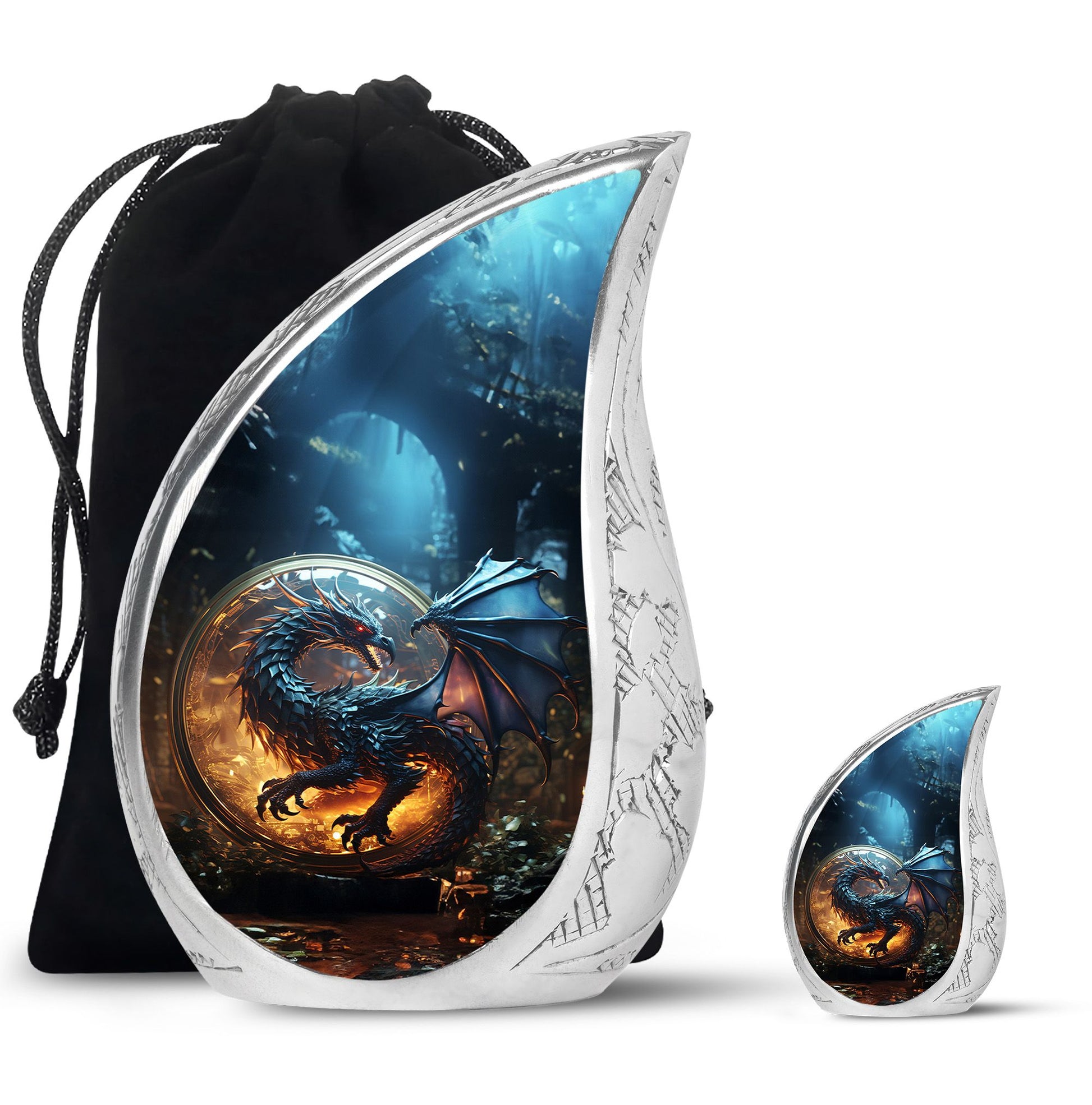 Dragon Memorial Urn - Dragon Urns Funeral Large Cremation Urns