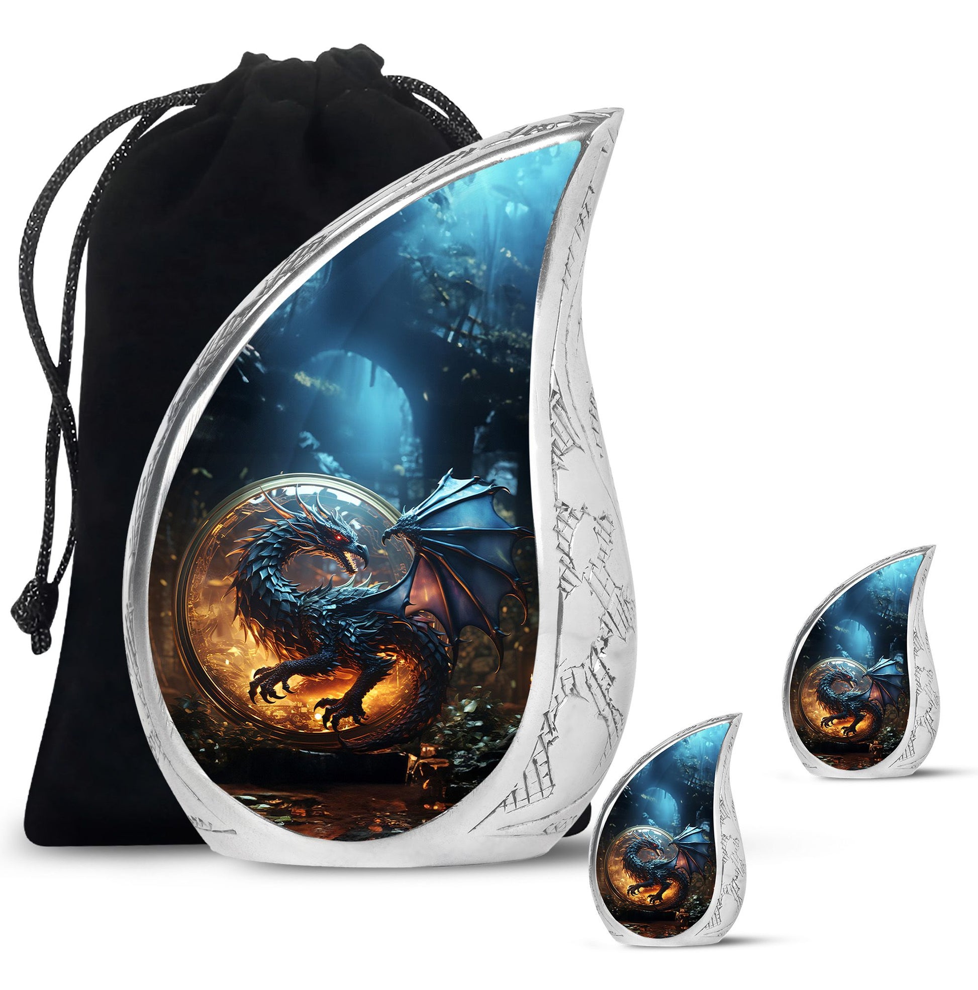 Dragon Memorial Urn - Dragon Urns Funeral Large Cremation Urns