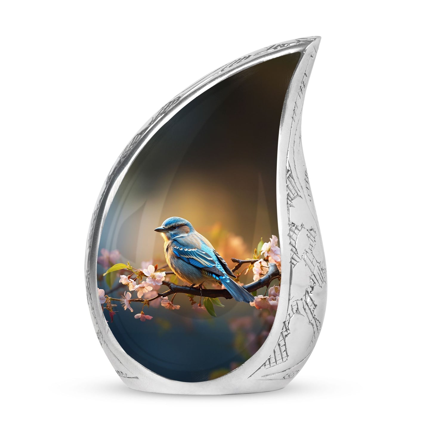 Personalized Bird Cremation Urn for Human Ashes - 10-inch, 200 cu in - Yatskia